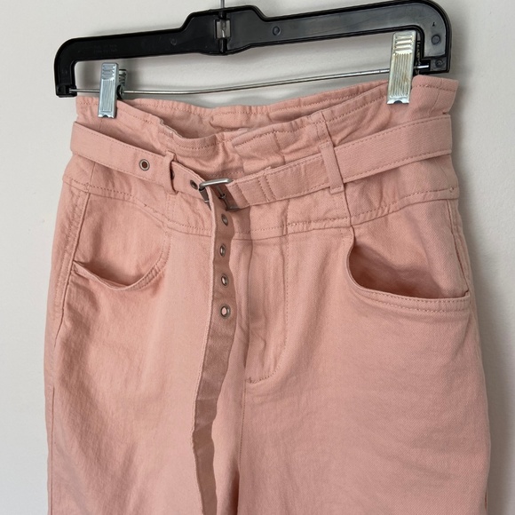 🌼GAP Pink PaperBag Tie Waist Pants -Size 4 - Picture 2 of 6